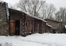 fort in snow